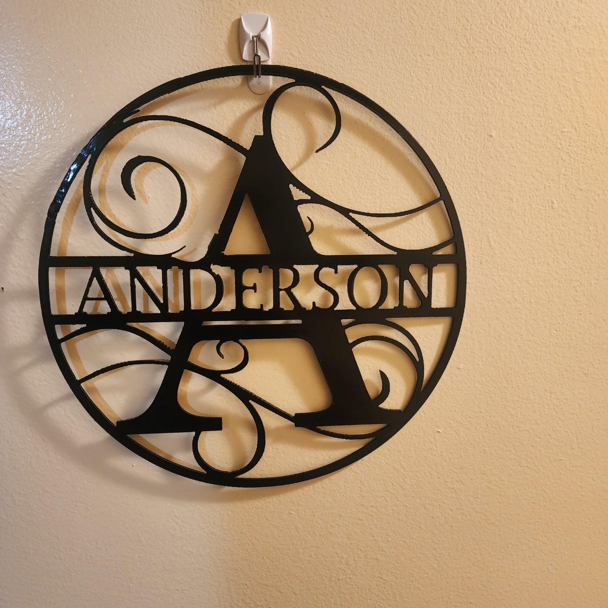 Monogram letter name sign - Matts Metal Work ECT