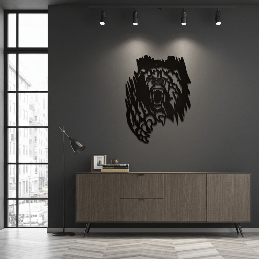 Grizzly wall art - Matts Metal Work ECT