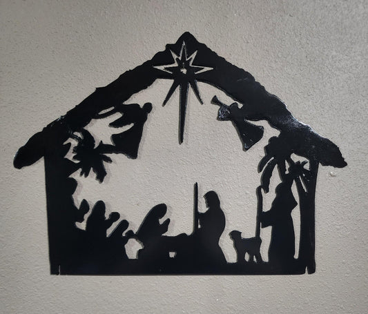 Nativity scene art